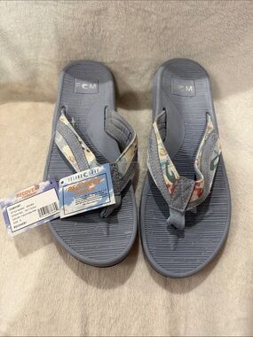 Island Company Recovery Footwear Tag - Sky Blue & Orange